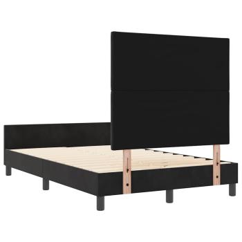 Schwarzes Samt Bettgestell 120x200 cm