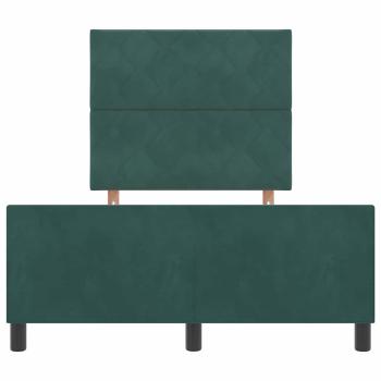 Bettgestell Dunkelgrün 120x200 cm Samt