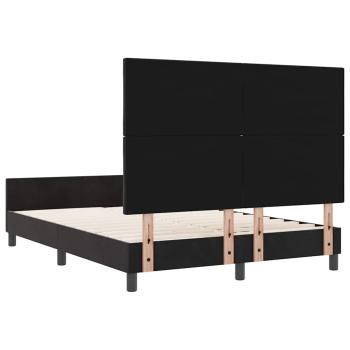 Bettgestell Schwarz 140x200 cm Samt