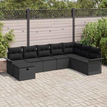 ARDEBO.de - Gartensofa-set 8 Stk. Poly Rattan