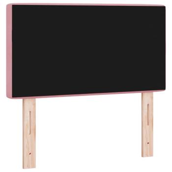 ARDEBO.de - Kopfteil Kristallknopf Gepolstert Rosa 80 cm Samt