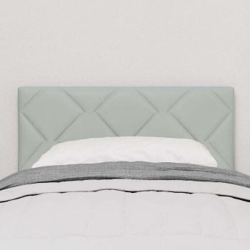Kopfteil Diamantblock Design Hellgrau 80 cm Samt