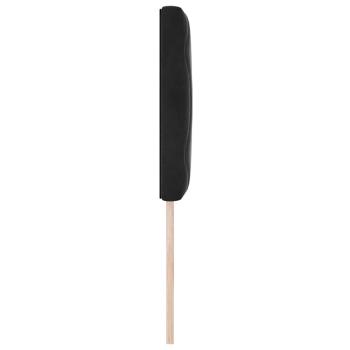 Kopfteil mit Diamantblock-Design Schwarz 80 cm Samt