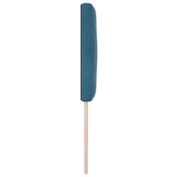 Kopfteil mit Diamantblock-Design Dunkelblau 80 cm Samt