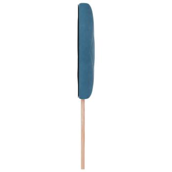 Kopfteil Diamantblockdesign Dunkelblau 90 cm Samt