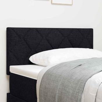 ARDEBO.de - Kopfteil mit Diamant-Blöcken Design Schwarz 100 cm Stoff