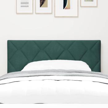 Kopfteil im Diamantblock-Design Dunkelgrün 100 cm Samt