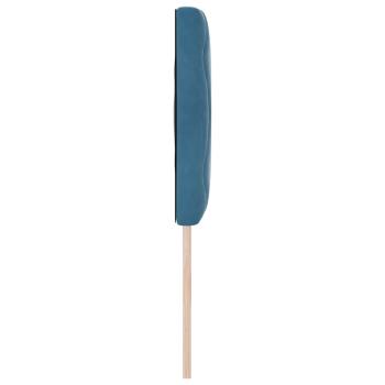 Kopfteil Diamantblock Design Dunkelblau 140 cm Samt