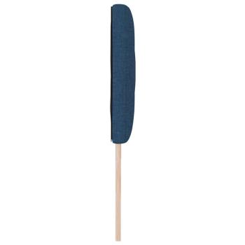 Kopfteil im Diamantblockdesign Blau 180 cm Stoff