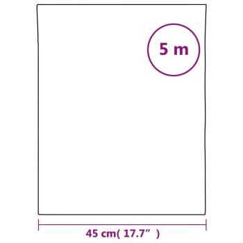 Fensterfolie Statisch Matt Schwarz 45x500 cm PVC