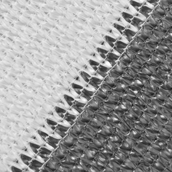 Balkonsichtschutz HDPE 75x400 cm anthrazit und weiß