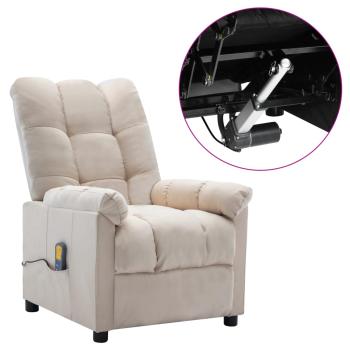Massagesessel Elektrisch Creme Stoff
