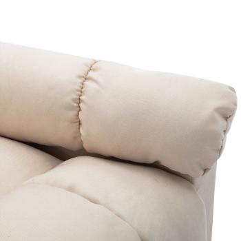 Massagesessel Elektrisch Creme Stoff