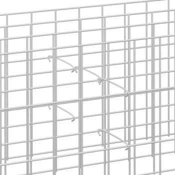 Gabionen-Distanzhalter 50 Stk. Verzinkter Stahl 10 cm