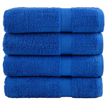 ARDEBO.de - Premium-Handtücher SOLUND 4 Stk. Blau 50x100cm 600 g/m²