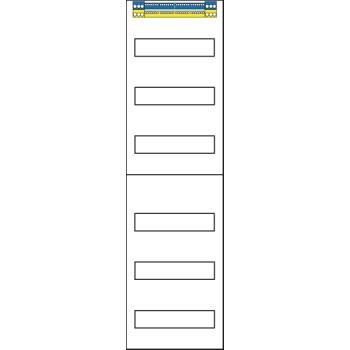 ARDEBO.de - Verteilerfeld 1-feldrig, 900mm, 6-reihig