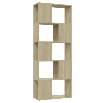 Bücherregal Raumteiler Sonoma-Eiche 60x24x155 cm