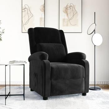 ARDEBO.de - Relaxsessel Schwarz Samt