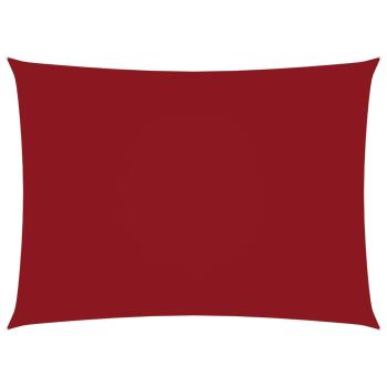 Sonnensegel Oxford-Gewebe Rechteckig 3x5 m Rot