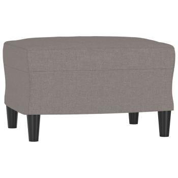 Sessel mit Hocker Taupe 60 cm Stoff