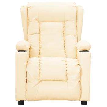 Massagesessel Creme Kunstleder