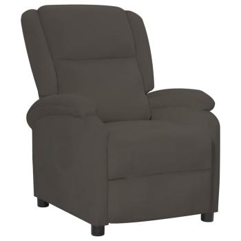 Relaxsessel Dunkelgrau Samt