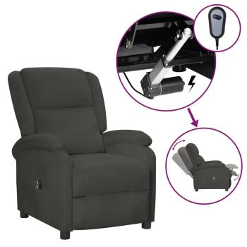 Relaxsessel Elektrisch Dunkelgrau Samt