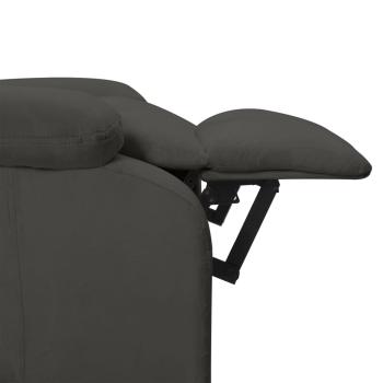 Relaxsessel Elektrisch Dunkelgrau Samt