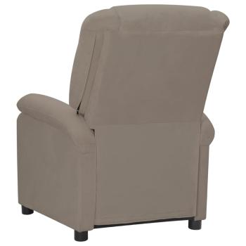 Massagesessel Elektrisch Hellgrau Samt