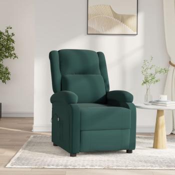 ARDEBO.de - Relaxsessel Elektrisch Dunkelgrün Samt