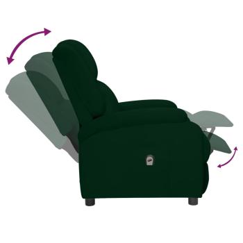 Relaxsessel Elektrisch Dunkelgrün Samt