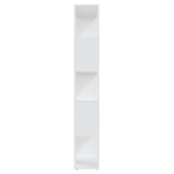 Bücherregal Raumteiler Weiß 60x24x155 Holzwerkstoff