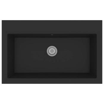Küchenspüle Schwarz 790x500x193 mm Granit
