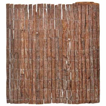 ARDEBO.de - Zaunpaneel Braun Holz 600 x 100 cm Langlebig Außenzaun