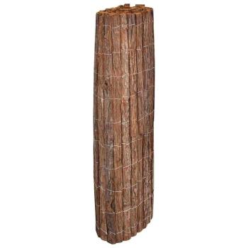 Zaunpaneel Braun Holz 600 x 100 cm Langlebig Außenzaun