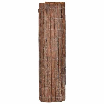 Zaunpaneel Braun Holz 600 x 100 cm Langlebig Außenzaun