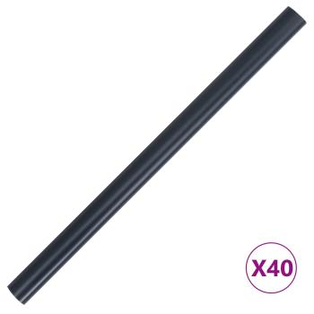 Garten Sichtschutzbildschirme 2 pcs Dunkelgrau 35 x 0.19 m PVC