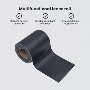 Garten Sichtschutzbildschirme 2 pcs Dunkelgrau 35 x 0.19 m PVC