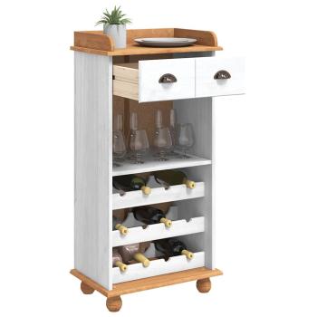 Weinregale Weiß und Holz Holz Mittel Stauraum Weinregal