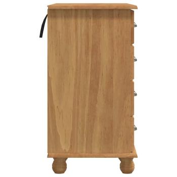 Schreibtisch 'ASKIM' mit Schubladen 95x40x75 cm Massivholz Kiefer