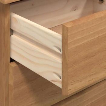 Schreibtisch 'ASKIM' mit Schubladen 95x40x75 cm Massivholz Kiefer