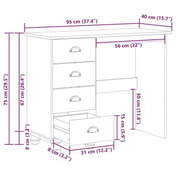 Schreibtische Weiß Holz, MDF Mittel Schreibtisch Rechteckig