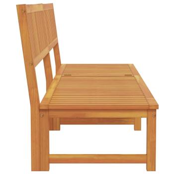 Sonnenliege Braun Akazienholz Einheitsgröße