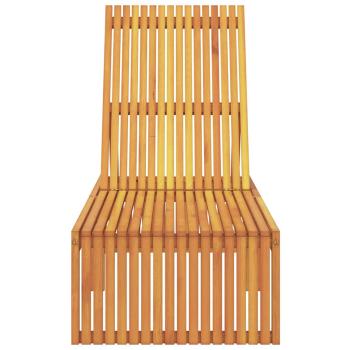 Faltbare Sonnenliege Naturholz Massivholz Standard