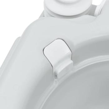 Tragbare Toilette in Grau & Weiß aus Kunststoff - 20 L