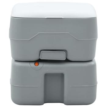 Campingtoilette Tragbar Grau 10L Frischwasser 20L Abwassertank