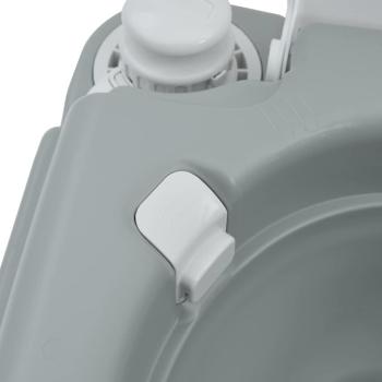 Campingtoilette Tragbar Grau 10L Frischwasser 20L Abwassertank