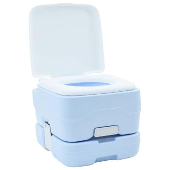 Tragbare Camping-Toilette Blau, 10L Frischwasser, 10L Abwassertank