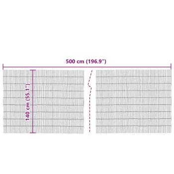 ARDEBO.de - Garten Schilfrohrzaun 500x140 cm