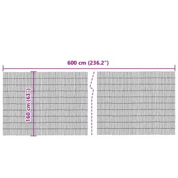 Garten Schilfrohrzaun 600x160 cm